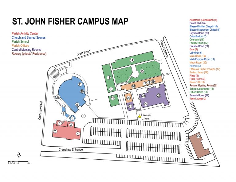 Campus Map St. John Fisher