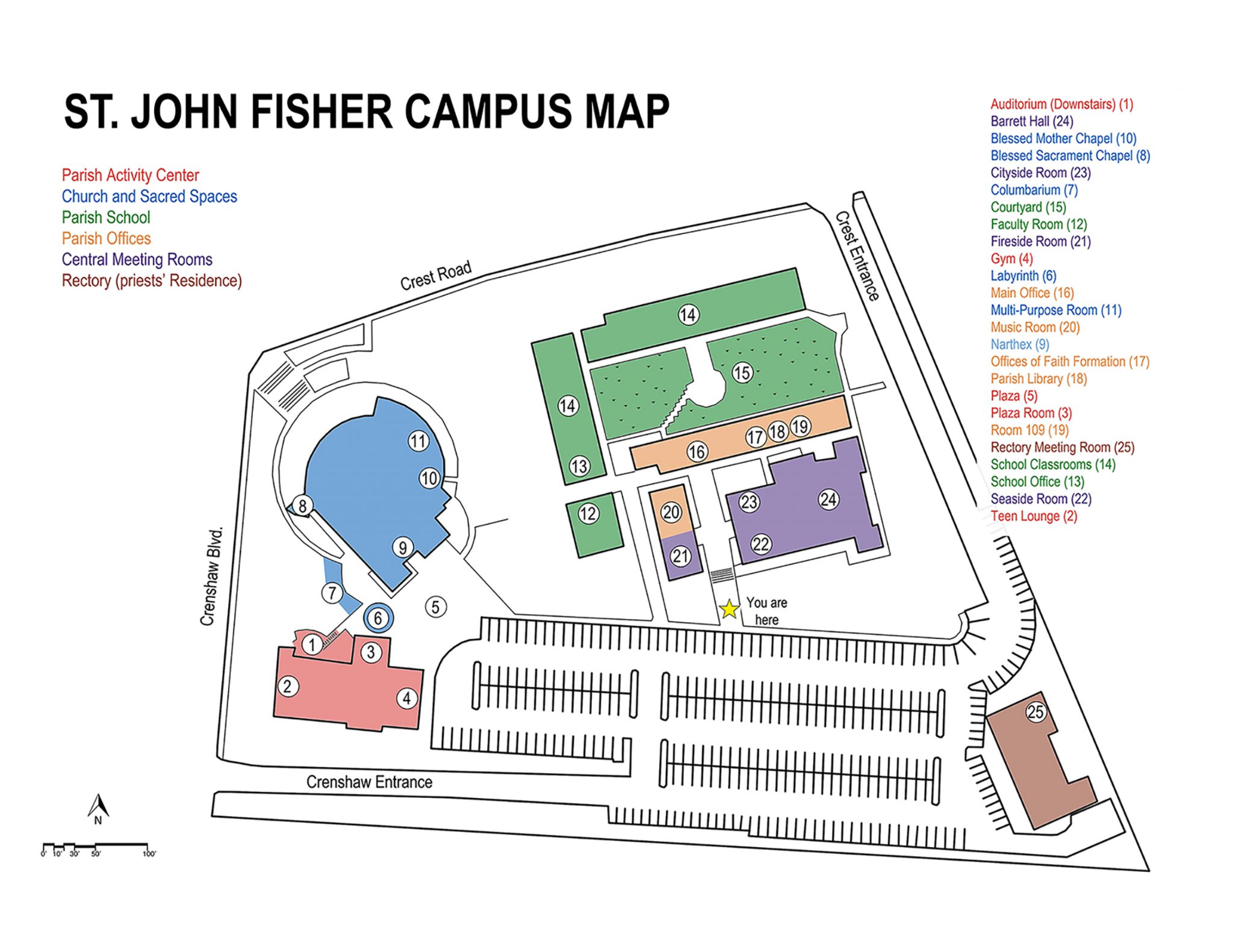 Campus Map St. John Fisher